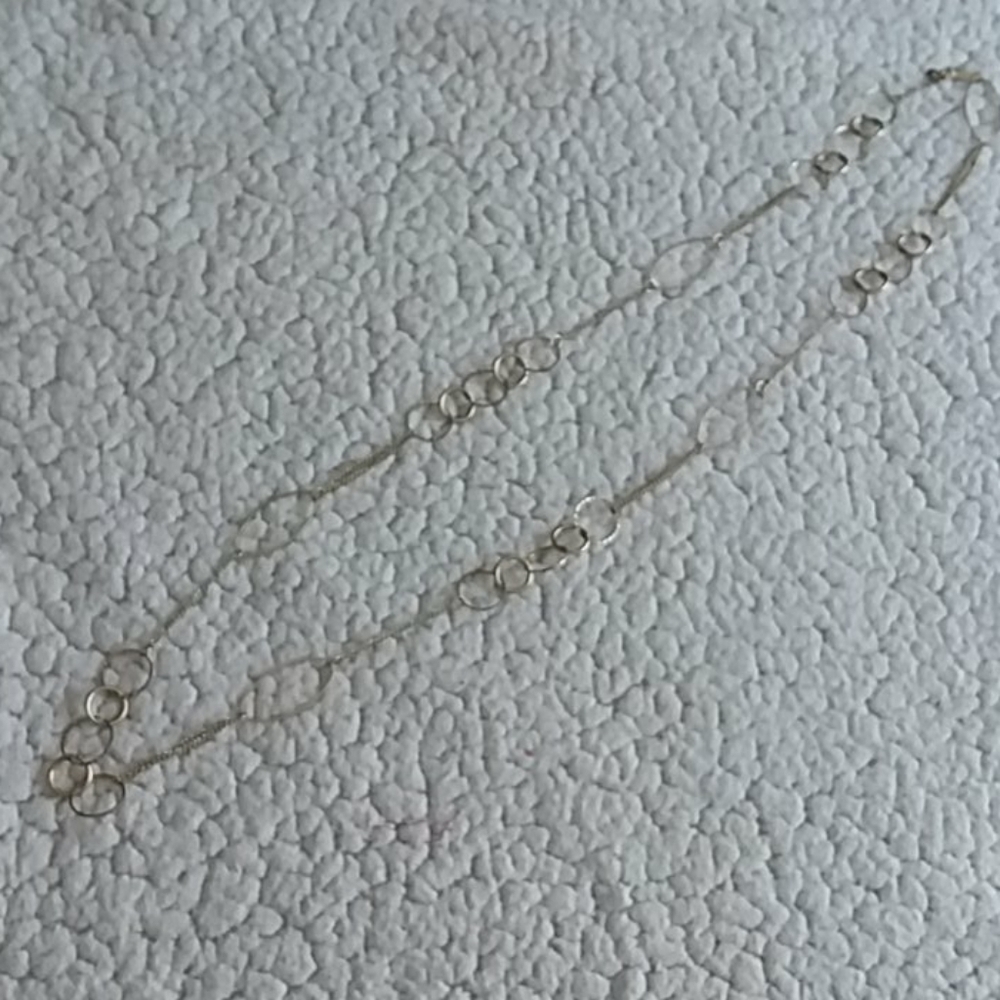 Claire's gold circular chain long necklace
